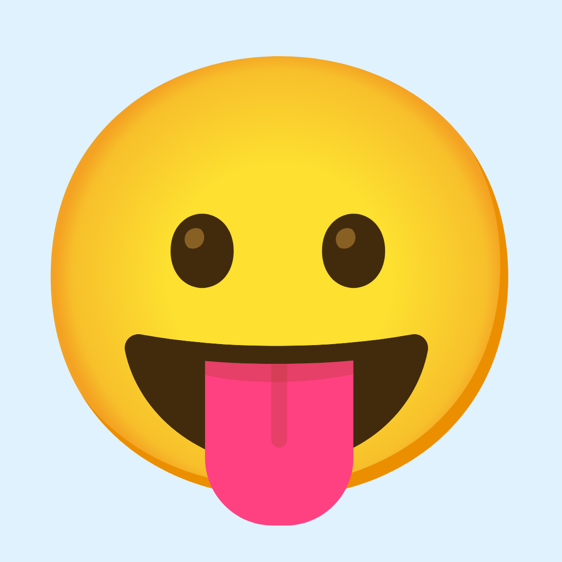 π Face with tongue