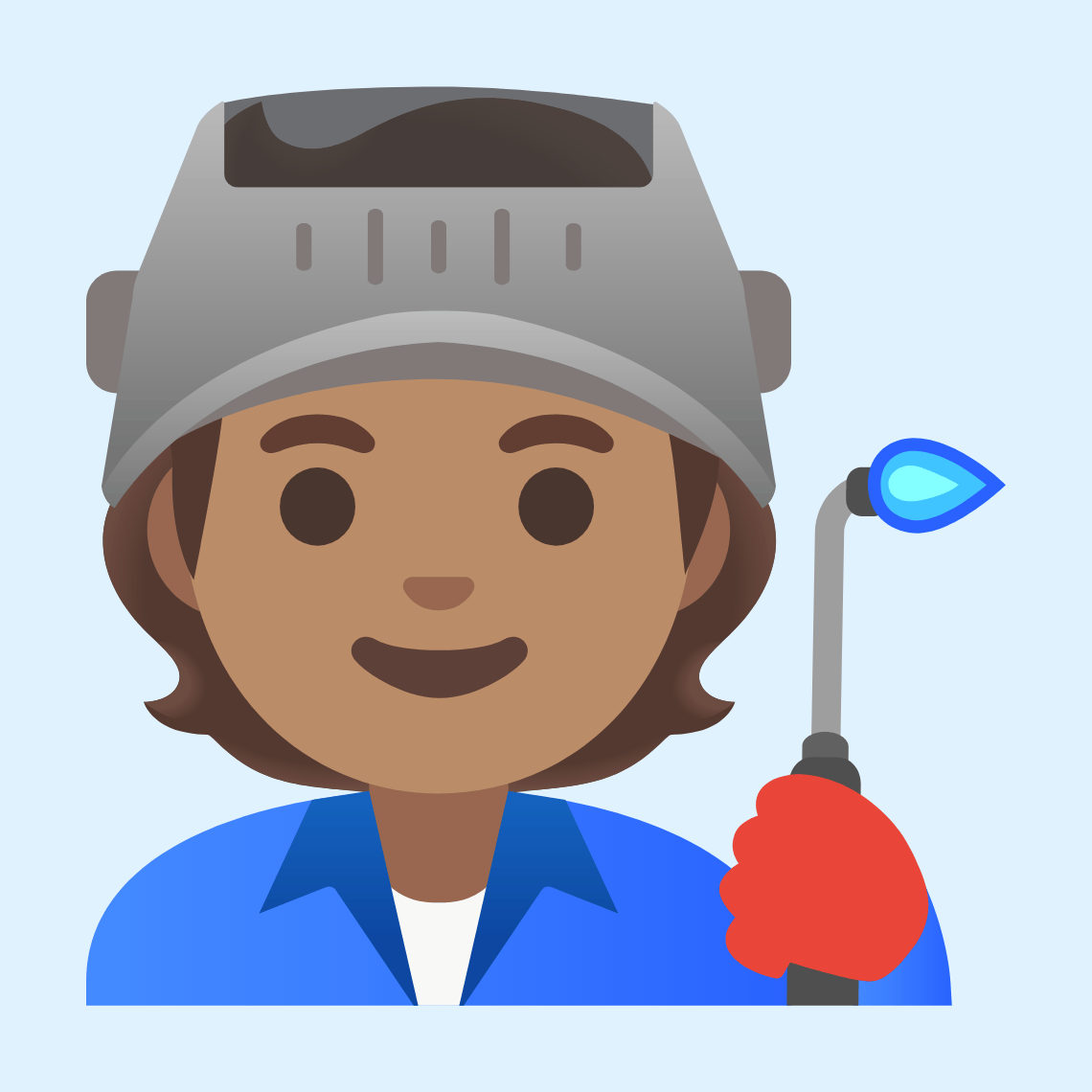 π§π½βπ Factory worker: medium skin tone