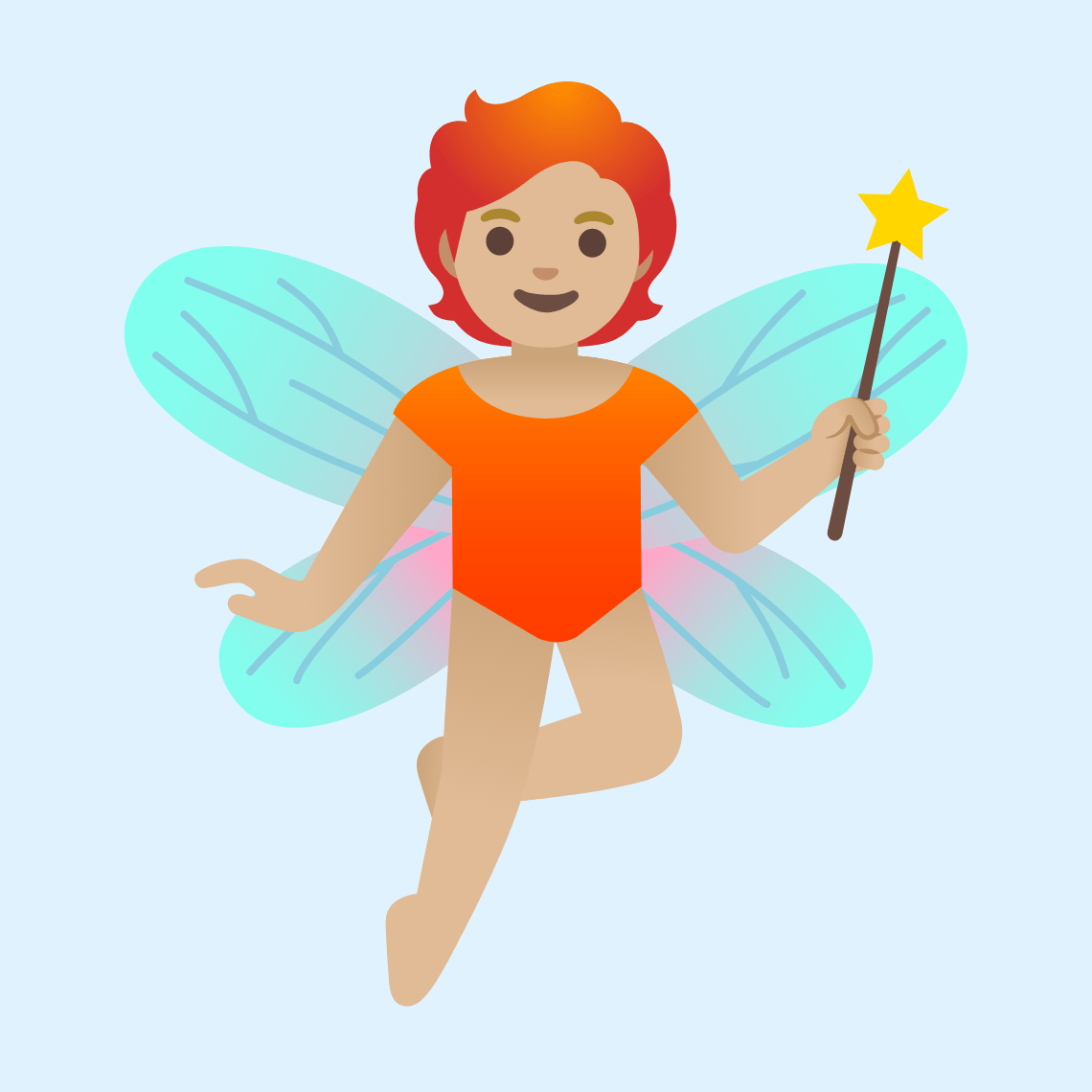 π§πΌ Fairy: medium-light skin tone