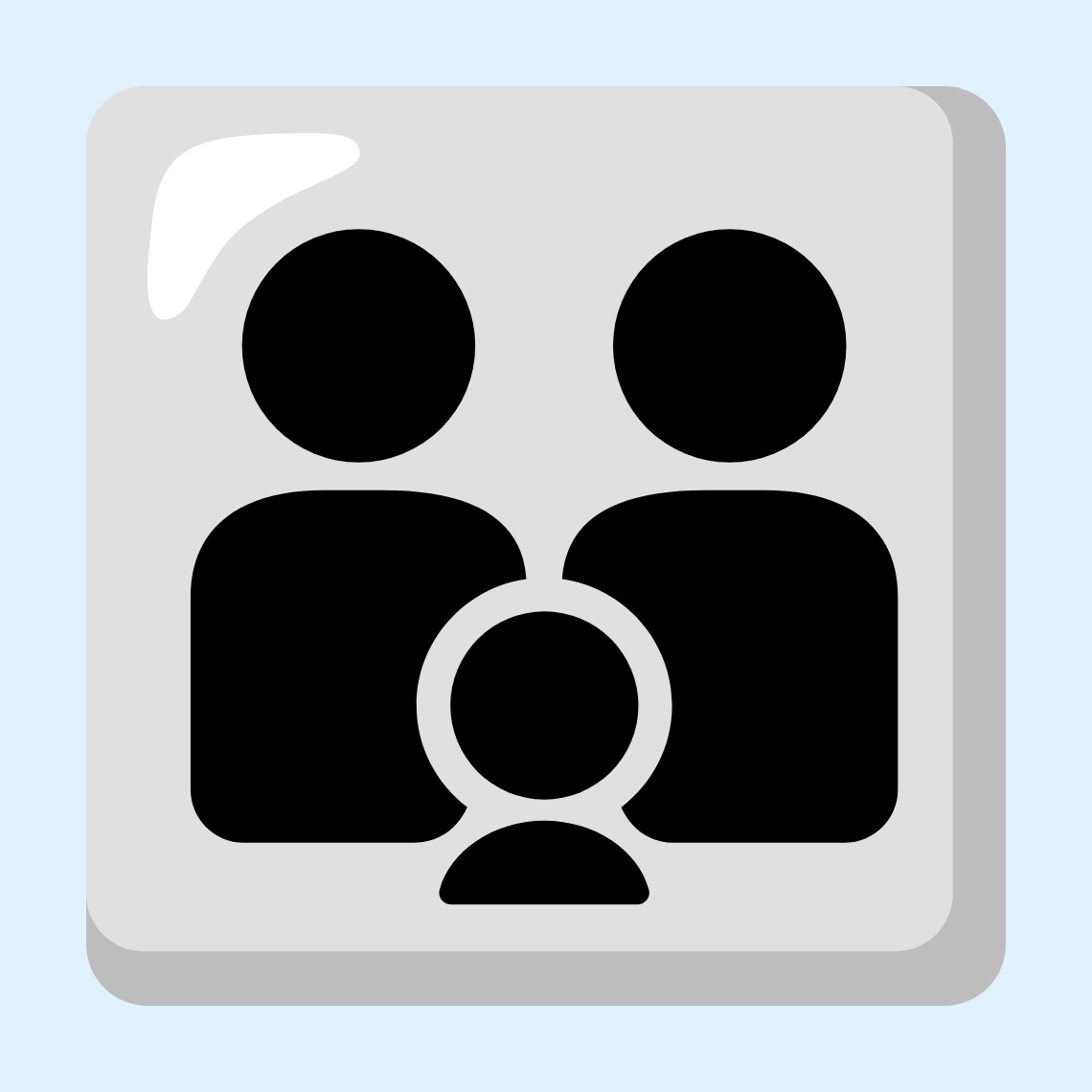 π§βπ§βπ§ Family: adult, adult, child