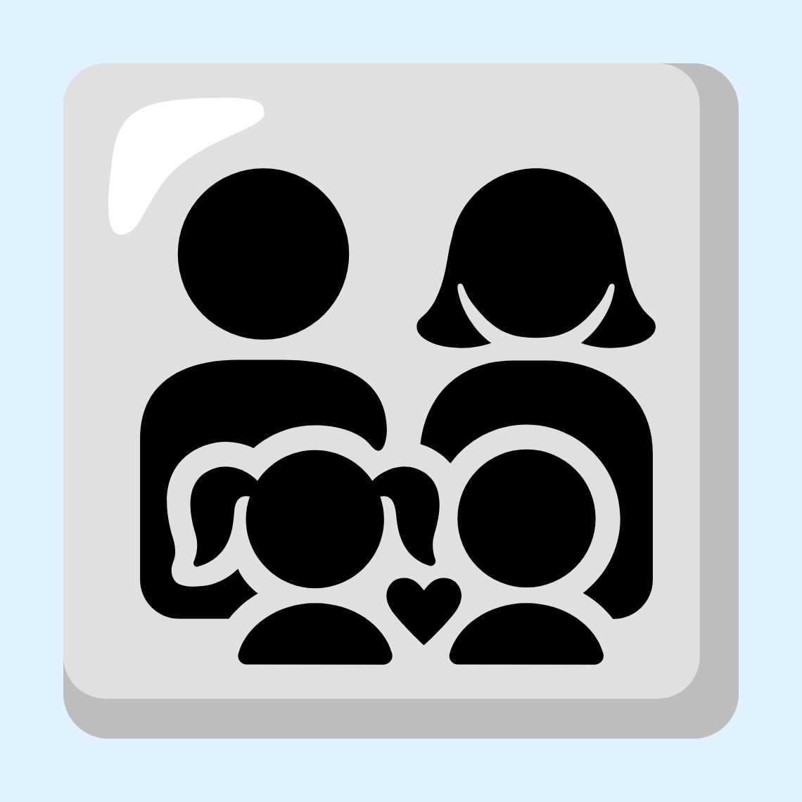 π¨βπ©βπ§βπ¦ Family: man, woman, girl, boy