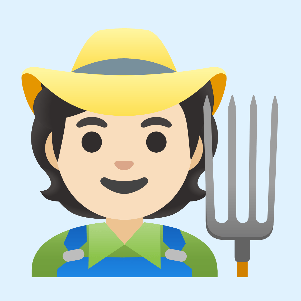 π§π»βπΎ Farmer: light skin tone
