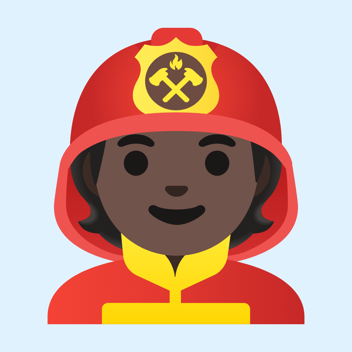 π§πΏβπ Firefighter: dark skin tone