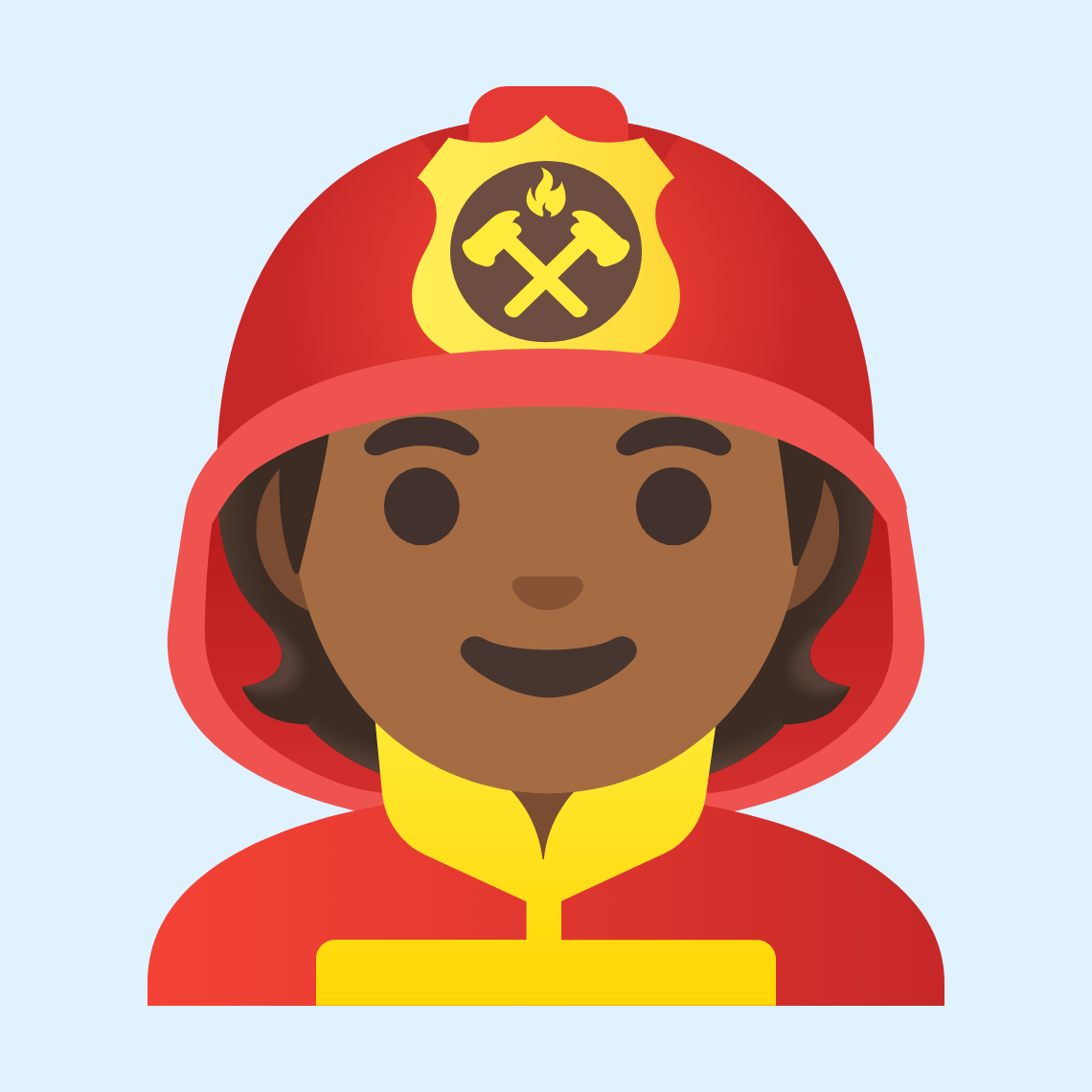 π§πΎβπ Firefighter: medium-dark skin tone