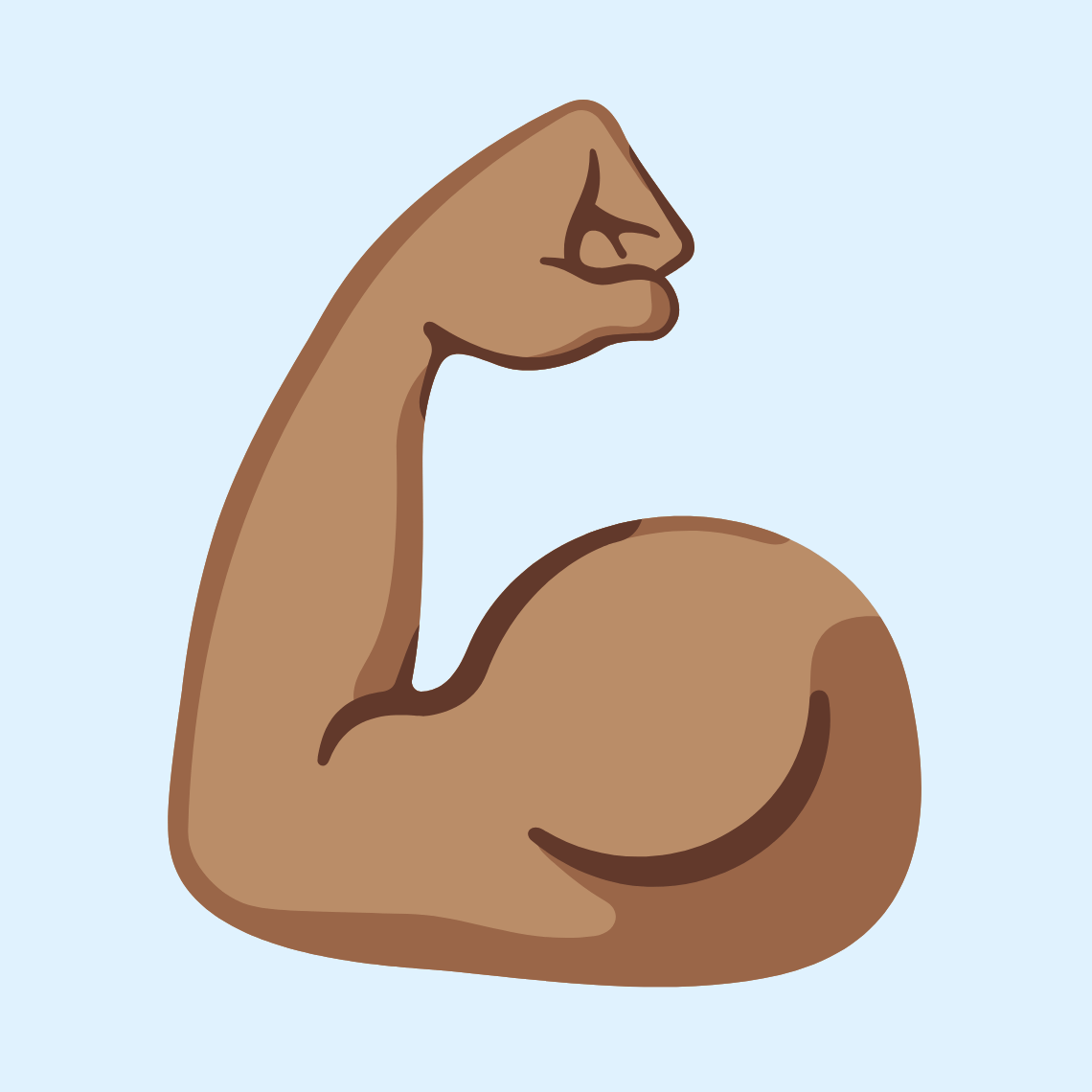 πͺπ½ Flexed biceps: medium skin tone