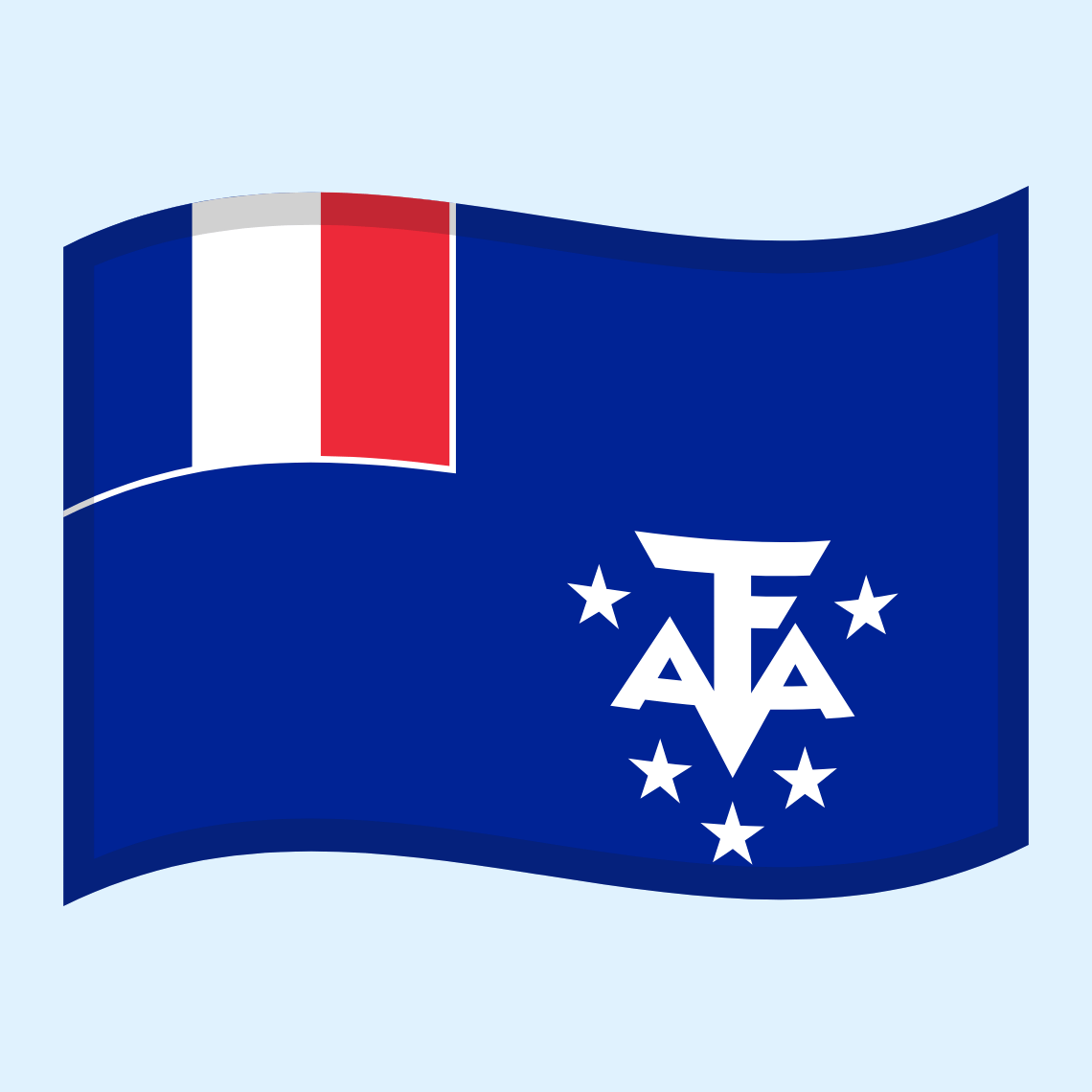 🇹🇫 Zastava: Francuski južni i antarktički teritoriji