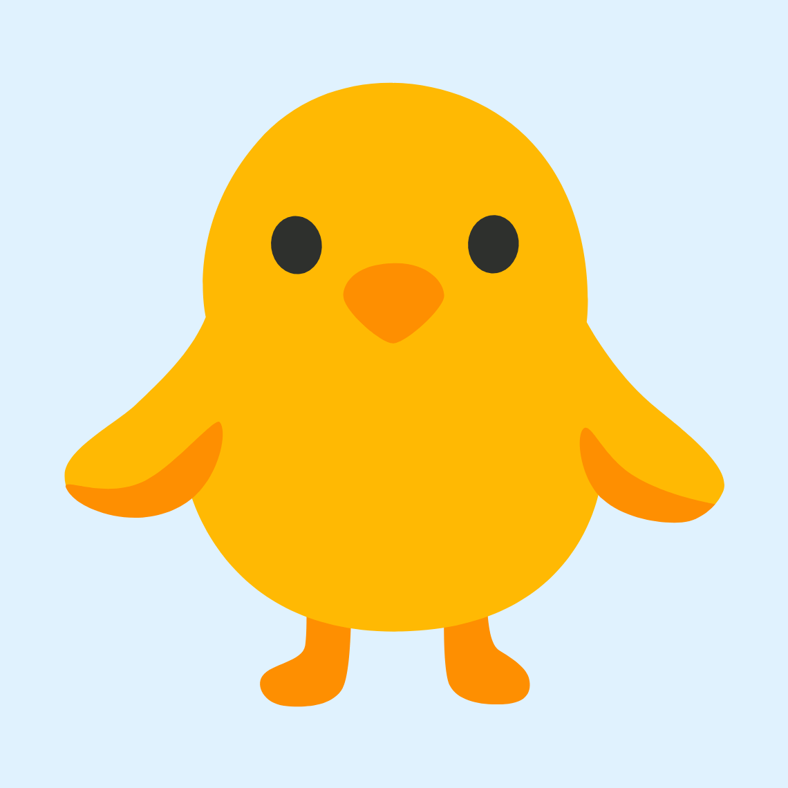 π₯ Front-facing baby chick