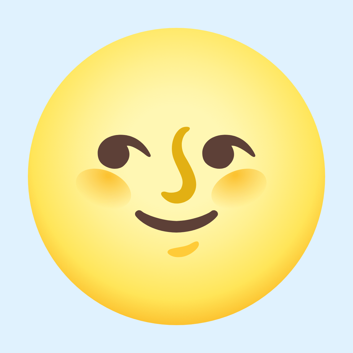 π Full moon face