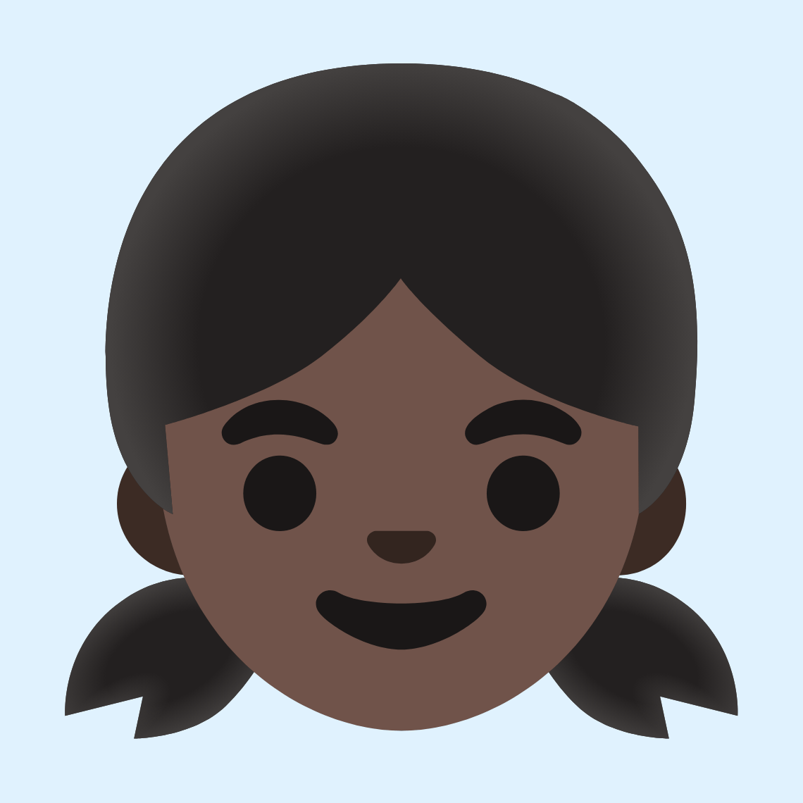 π§πΏ Girl: dark skin tone