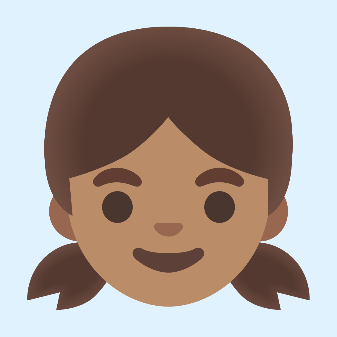 π§π½ Girl: medium skin tone