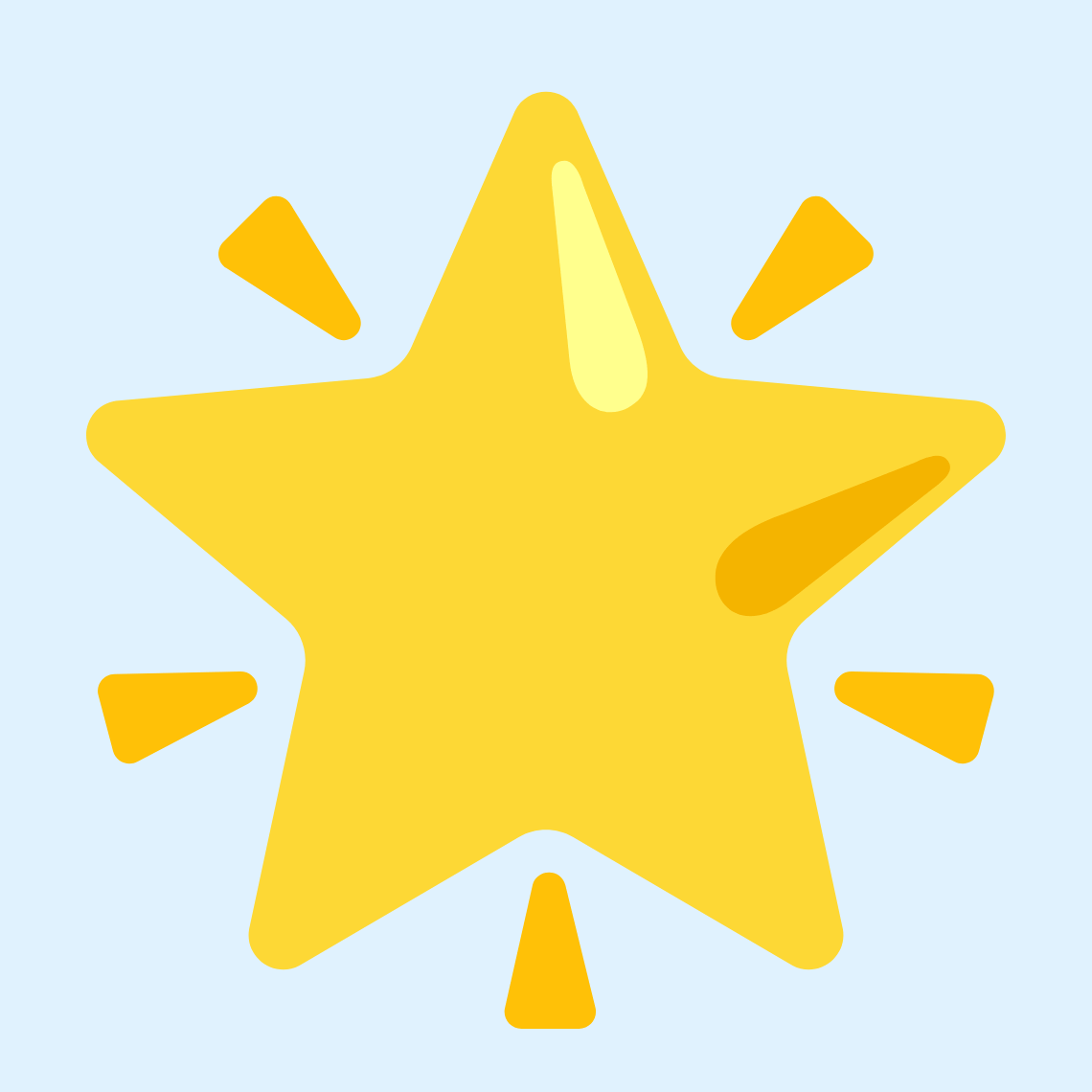 π Glowing star