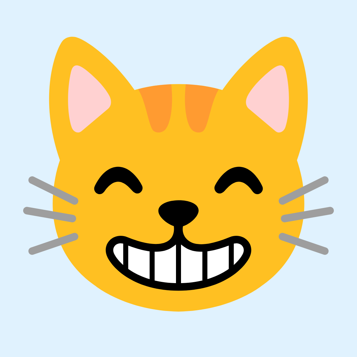 πΈ Grinning cat with smiling eyes