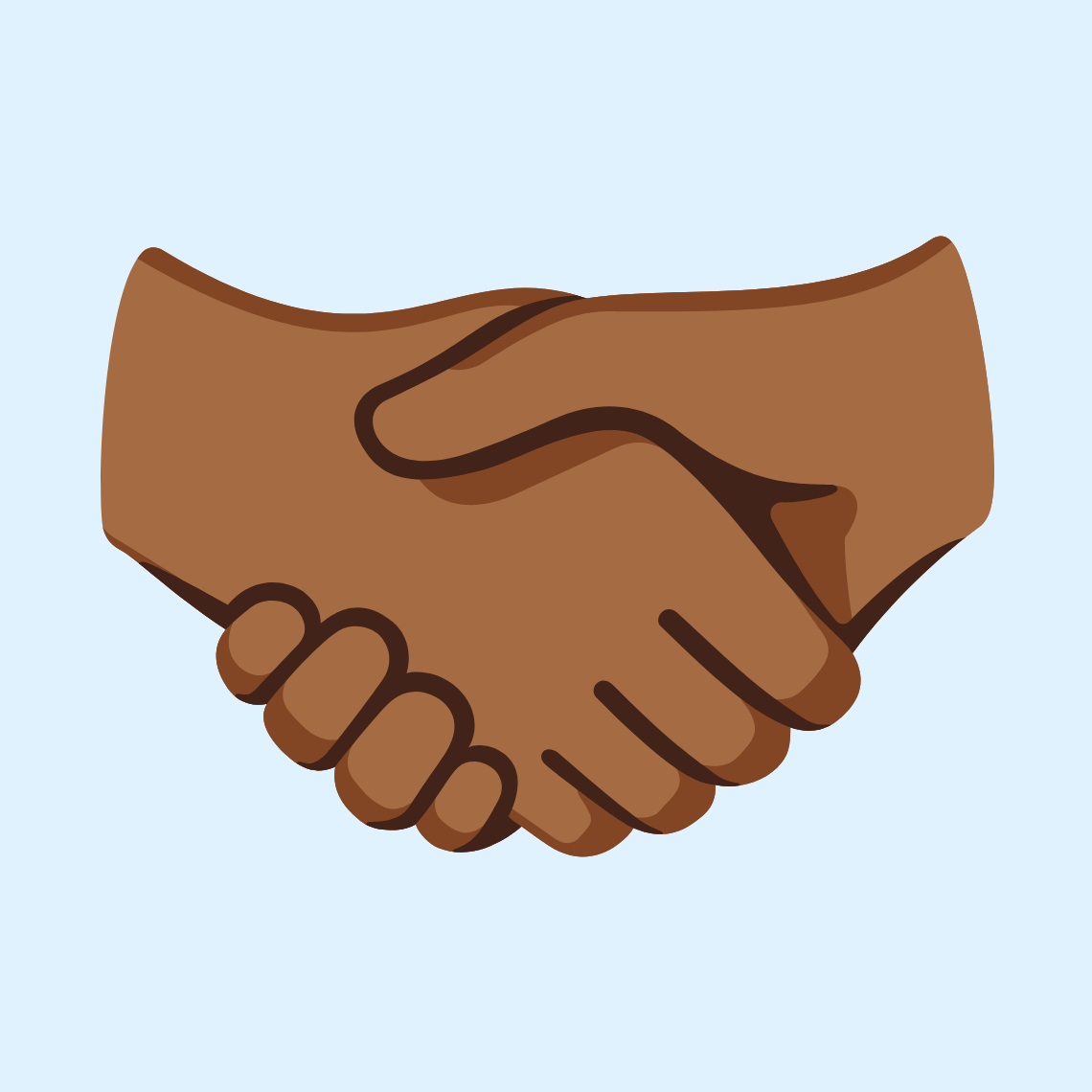 π€πΎ Handshake: medium-dark skin tone