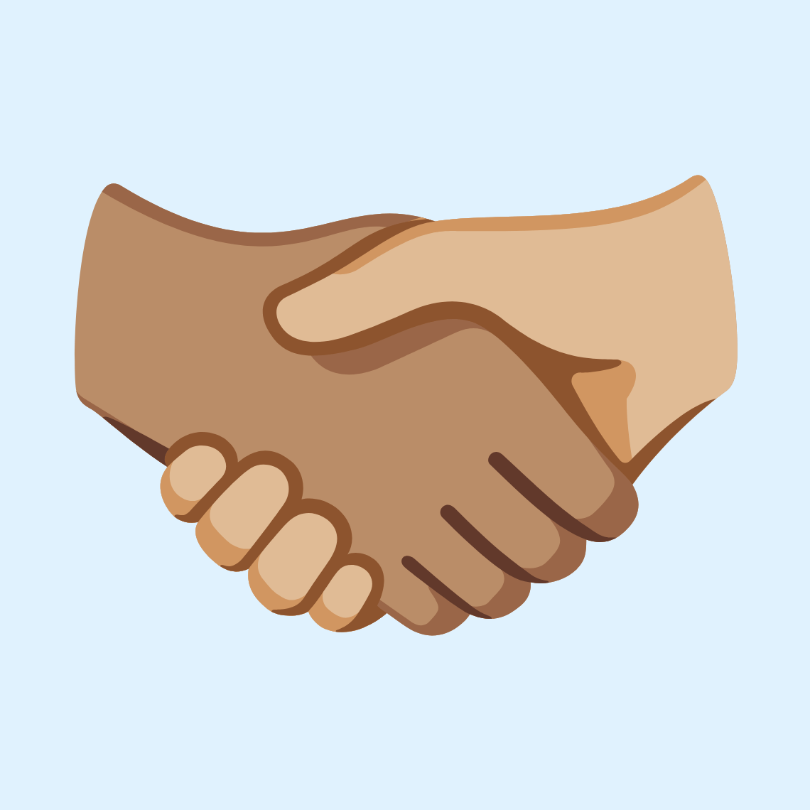 π«±π½βπ«²πΌ Handshake: medium skin tone, medium-light skin tone