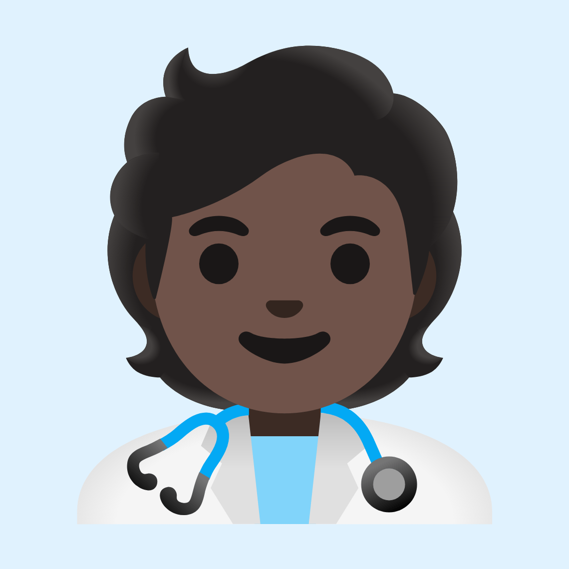 π§πΏββοΈ Health worker: dark skin tone