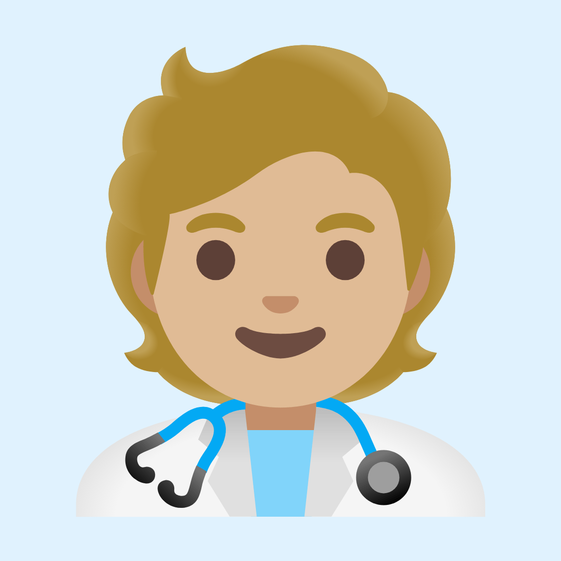 π§πΌββοΈ Health worker: medium-light skin tone