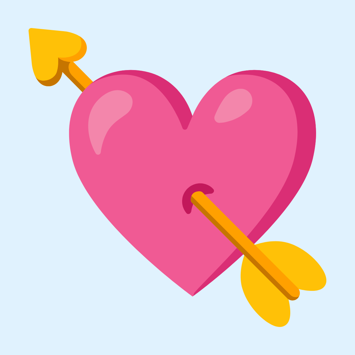 π Heart with arrow