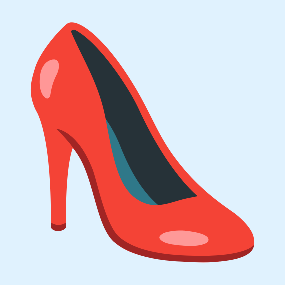 π High-heeled shoe