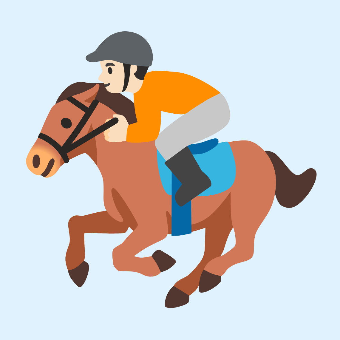 ππ» Horse racing: light skin tone