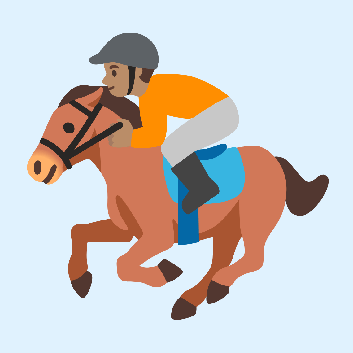 ππ½ Horse racing: medium skin tone