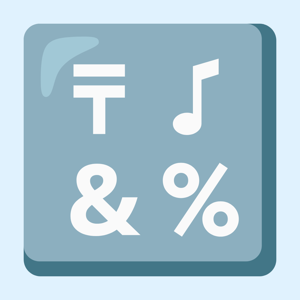 🔣 Input symbols