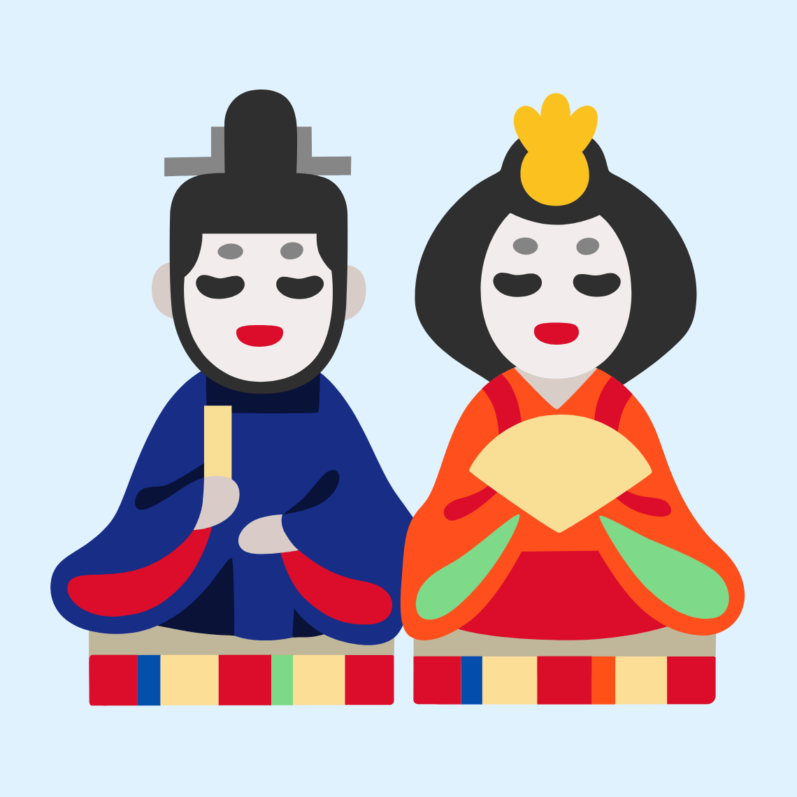 π Japanese dolls