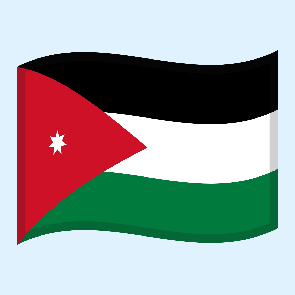 🇯🇴 Zastava: Jordan