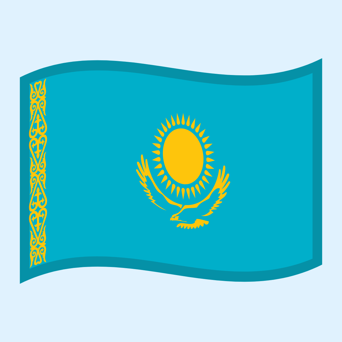 🇰🇿 Zastava: Kazahstan