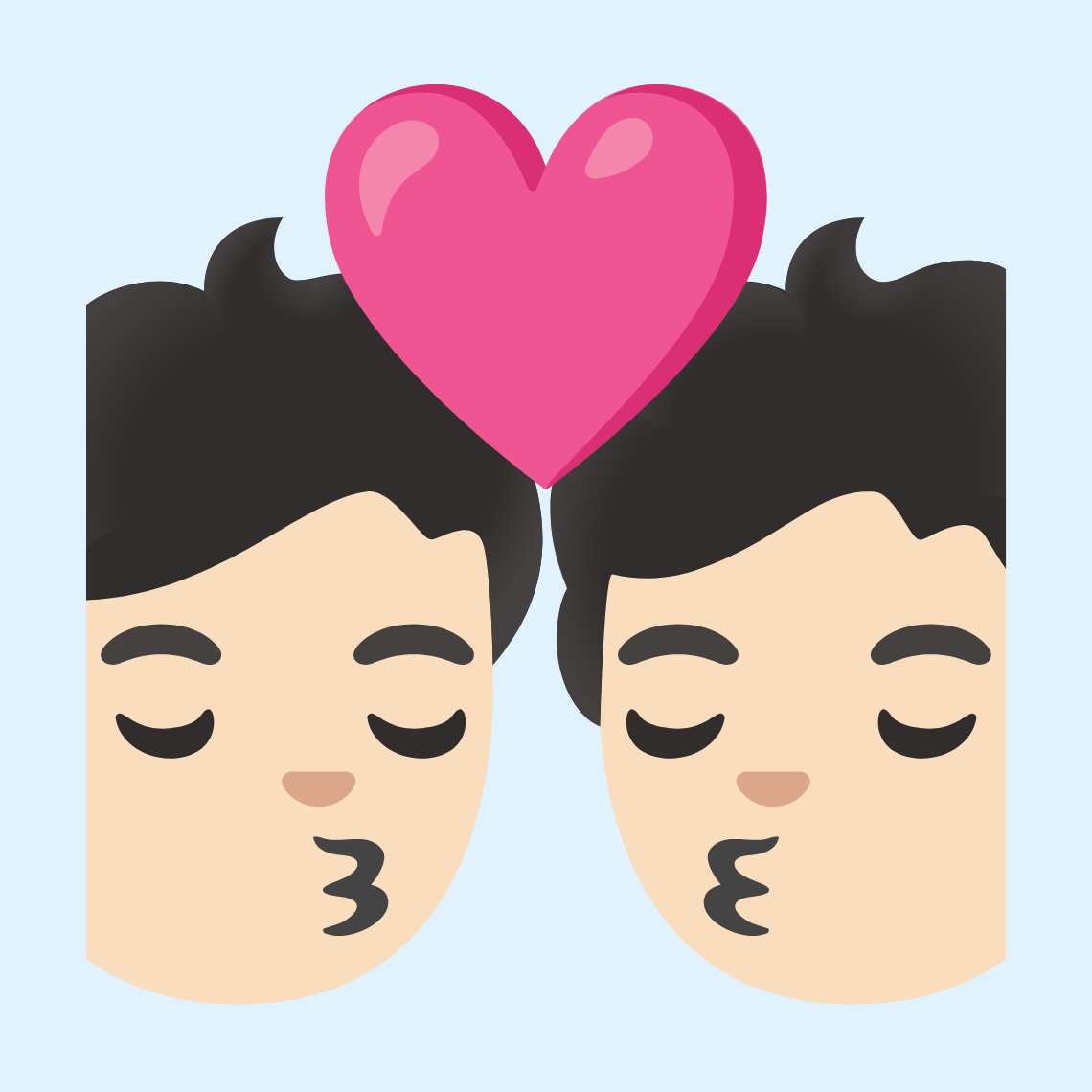 ππ» Kiss: light skin tone