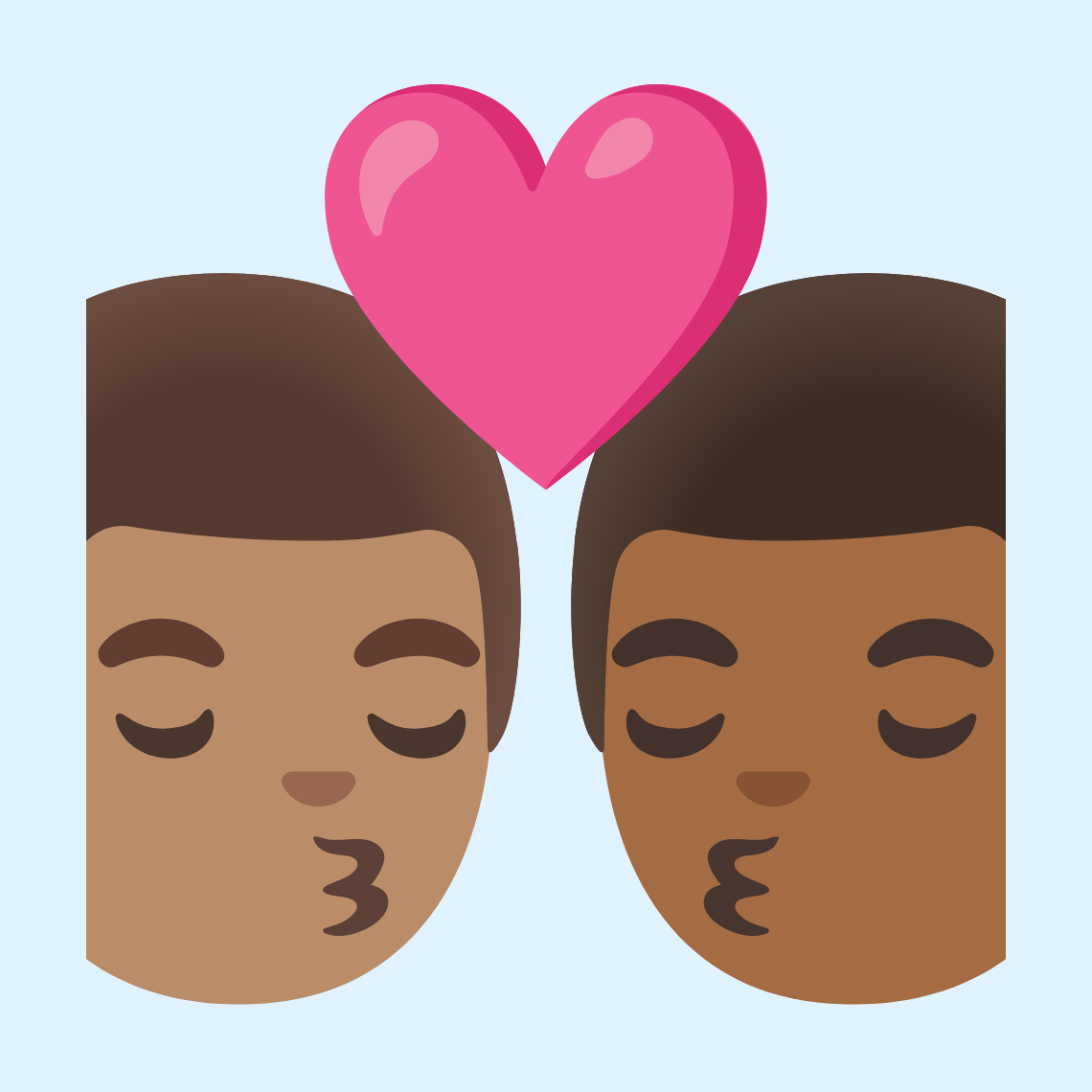 π¨π½ββ€οΈβπβπ¨πΎ Kiss: man, man, medium skin tone, medium-dark skin tone