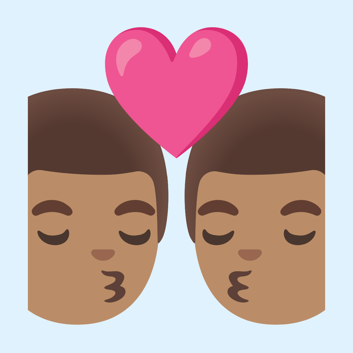 π¨π½ββ€οΈβπβπ¨π½ Kiss: man, man, medium skin tone