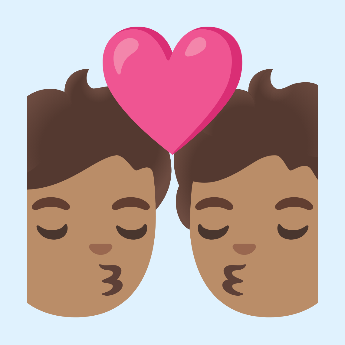 ππ½ Kiss: medium skin tone