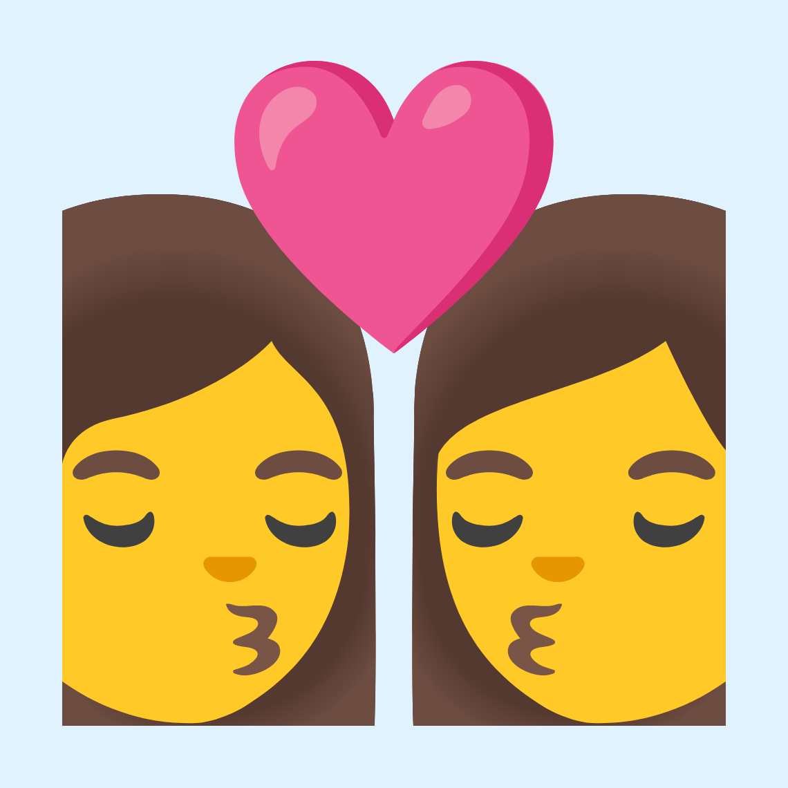 π©ββ€οΈβπβπ© Kiss: woman, woman