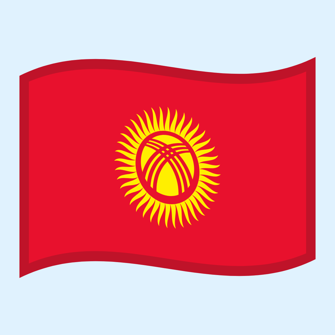 🇰🇬 Flag: Kyrgyzstan