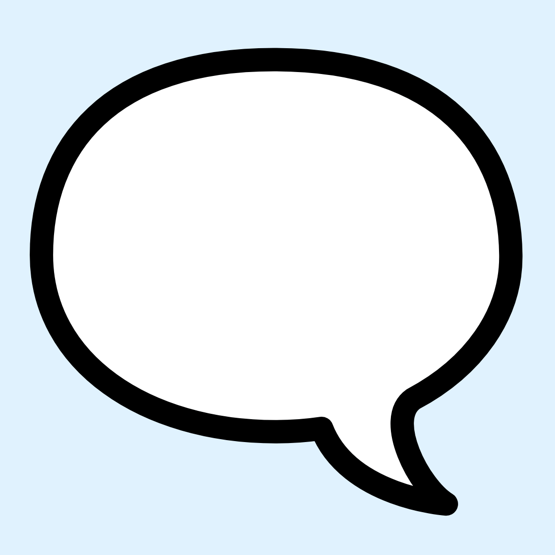 π¨οΈ Left speech bubble