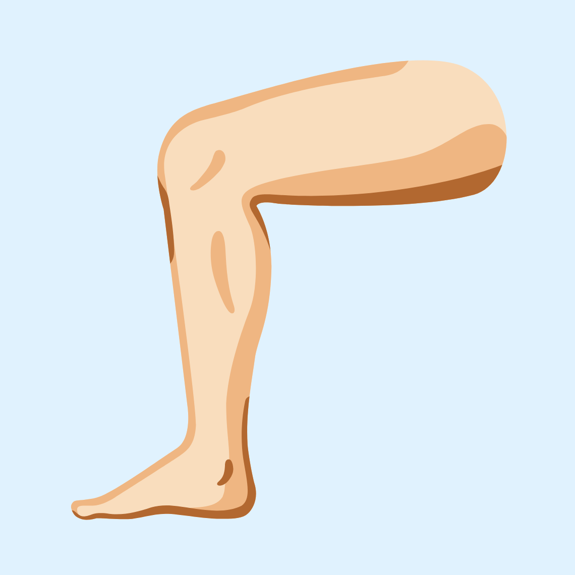 π¦΅π» Leg: light skin tone