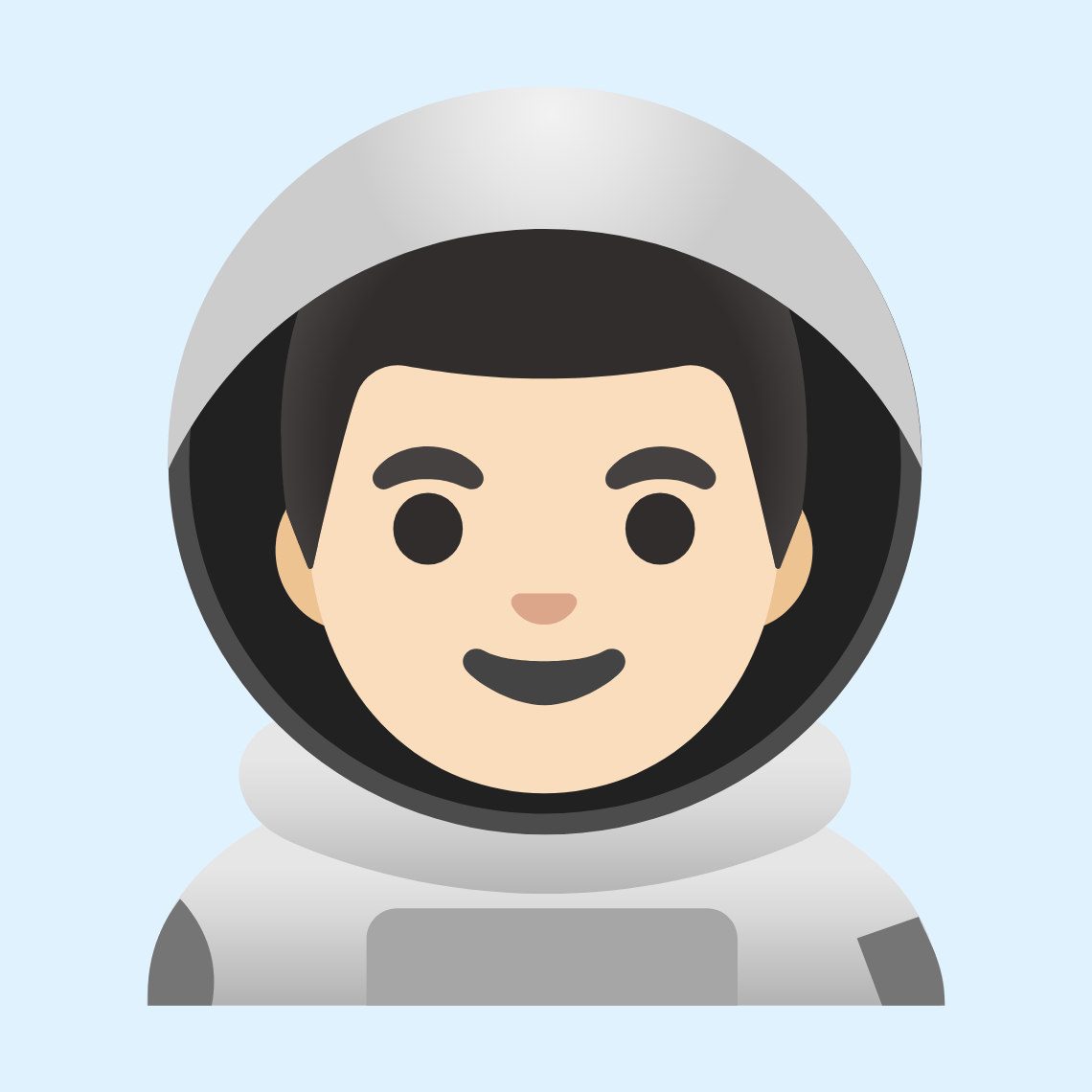 π¨π»βπ Man astronaut: light skin tone