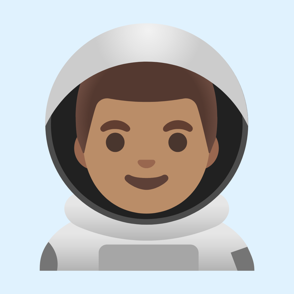 π¨π½βπ Man astronaut: medium skin tone