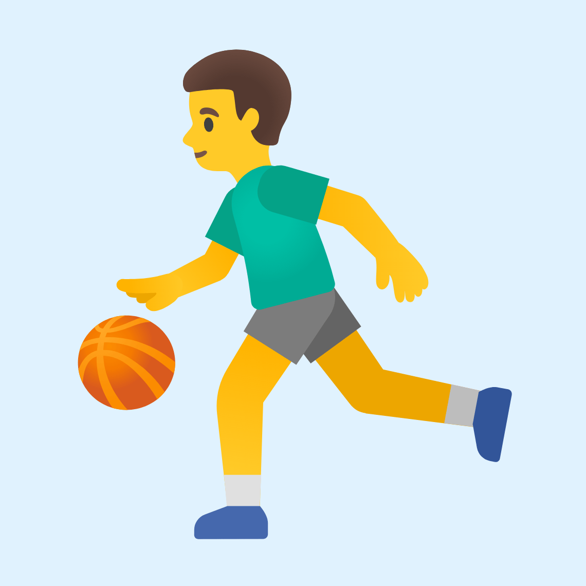 ⛹️♂️ Man bouncing ball
