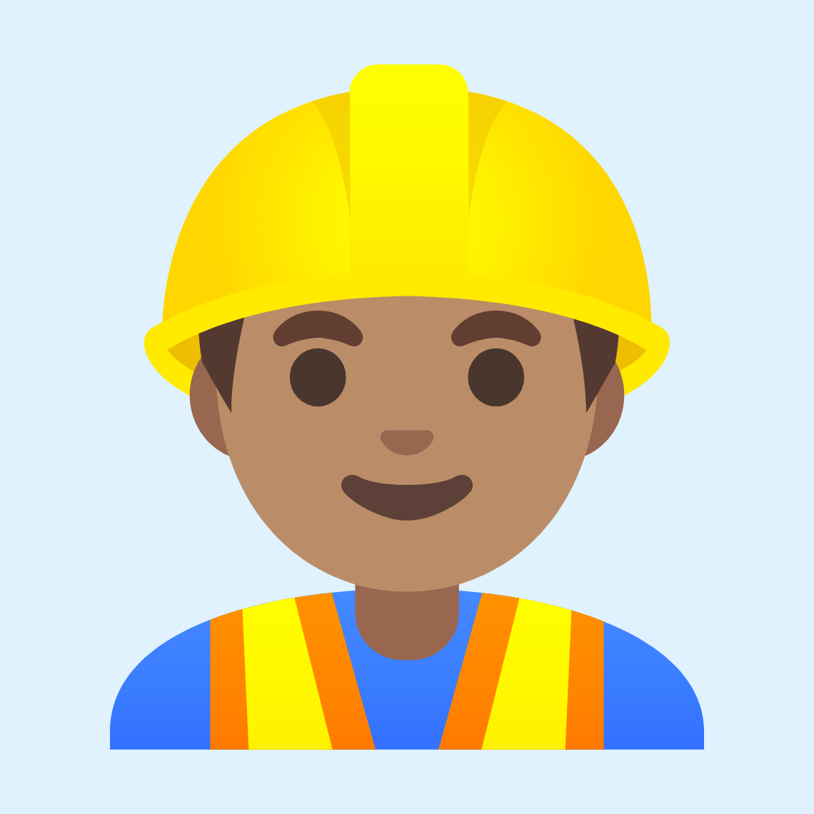 π·π½ββοΈ Man construction worker: medium skin tone