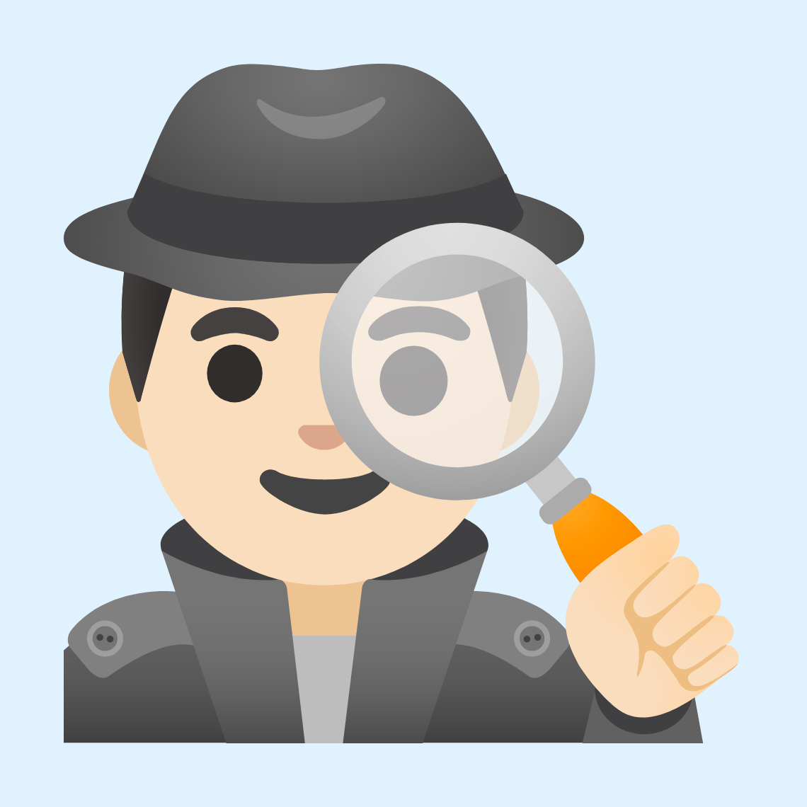 π΅π»ββοΈ Man detective: light skin tone