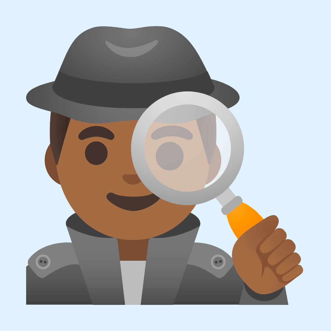 π΅πΎββοΈ Man detective: medium-dark skin tone