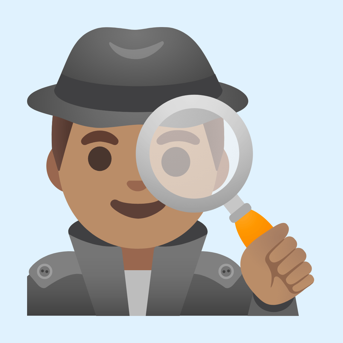π΅π½ββοΈ Man detective: medium skin tone
