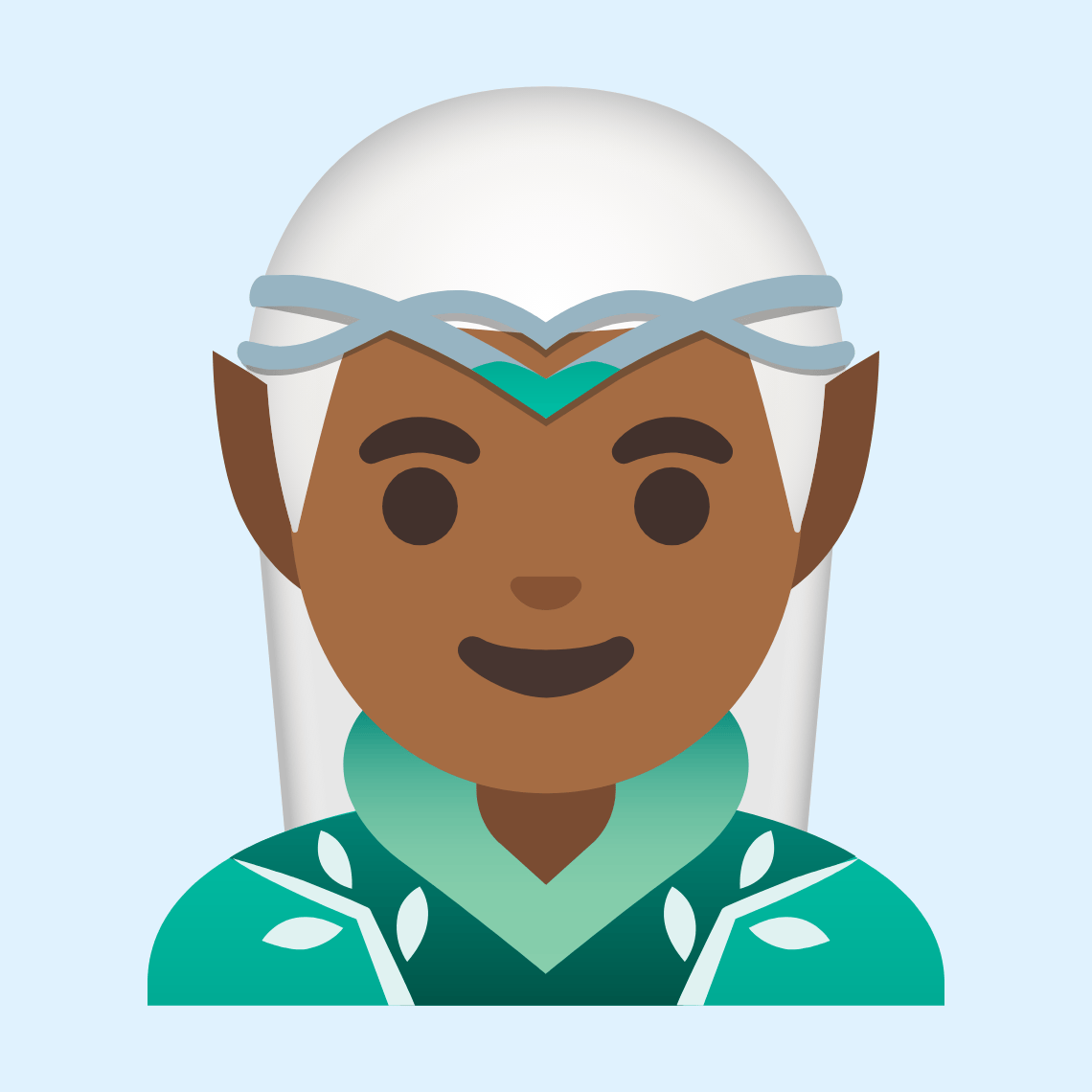 π§πΎββοΈ Man elf: medium-dark skin tone
