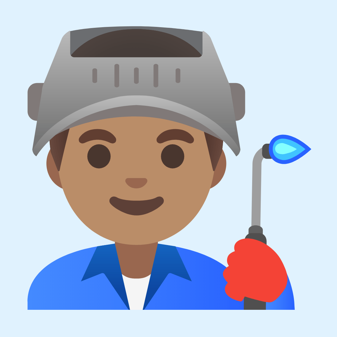 π¨π½βπ Man factory worker: medium skin tone