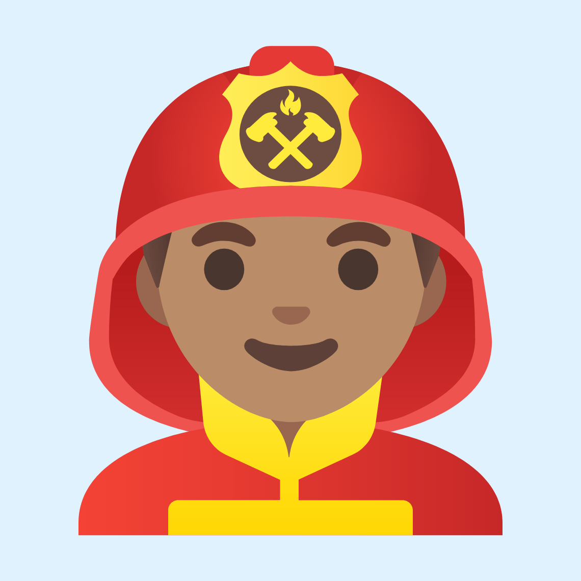 π¨π½βπ Man firefighter: medium skin tone