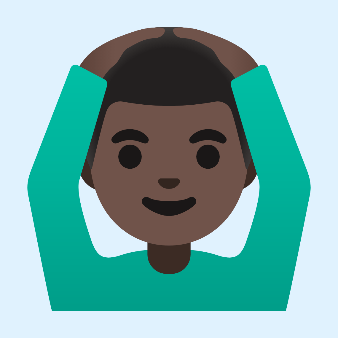 ππΏββοΈ Man gesturing OK: dark skin tone