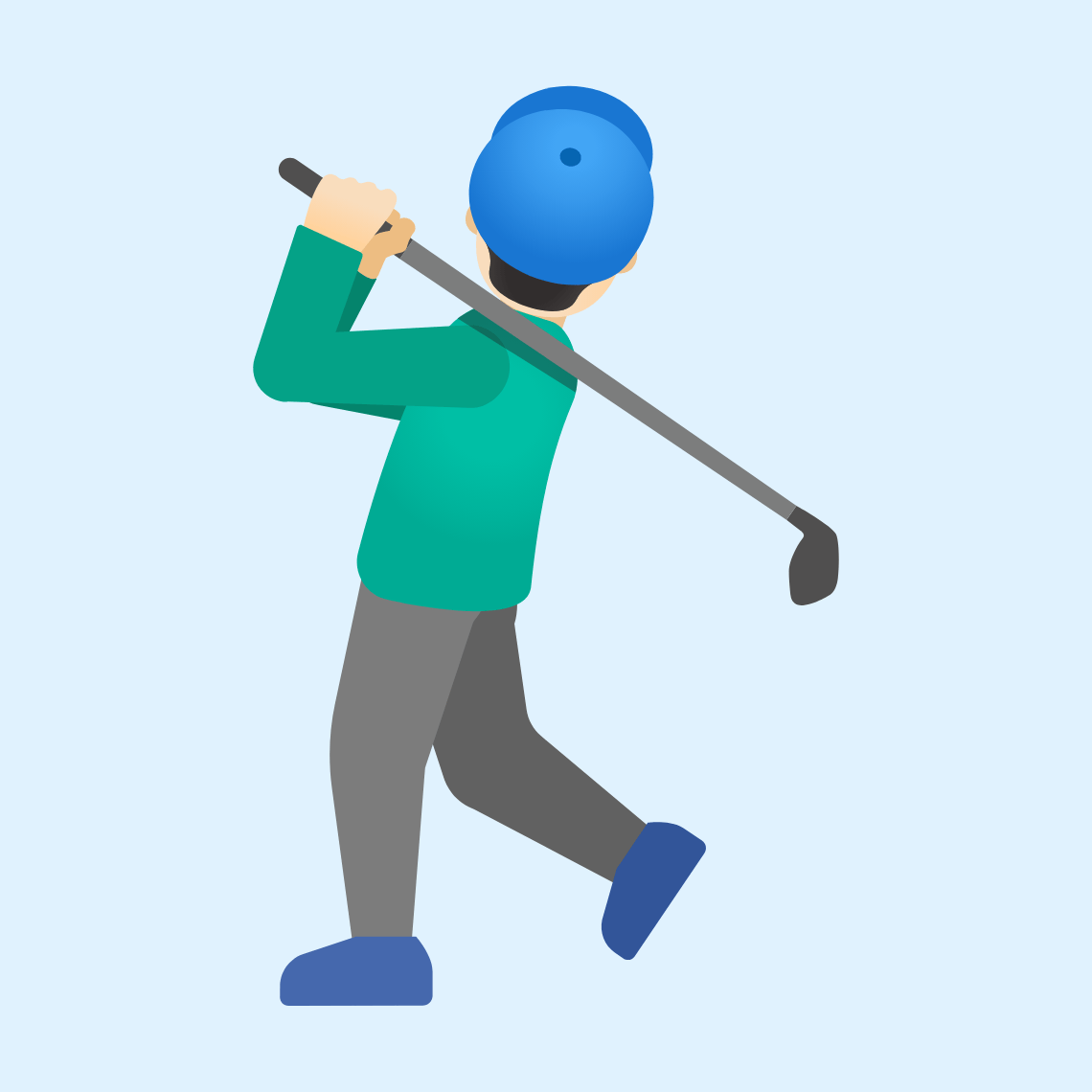 ππ»ββοΈ Man golfing: light skin tone