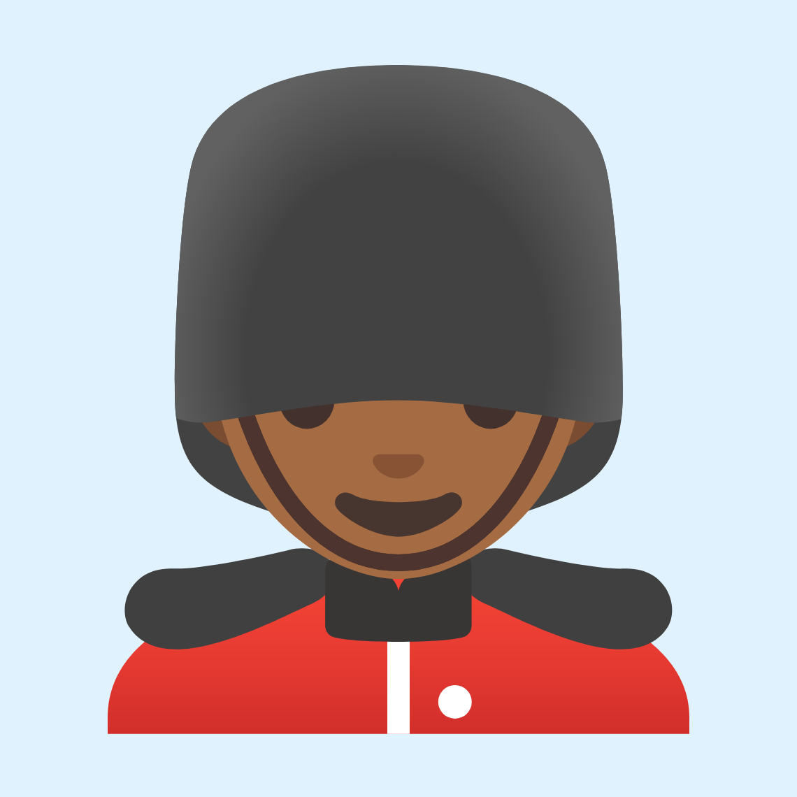 ππΎββοΈ Man guard: medium-dark skin tone