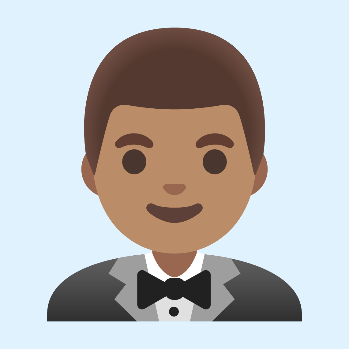 π€΅π½ββοΈ Man in tuxedo: medium skin tone